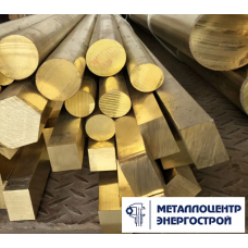 Латунный прямоугольник ЛС59-1, птв 8 x 12 x 3000